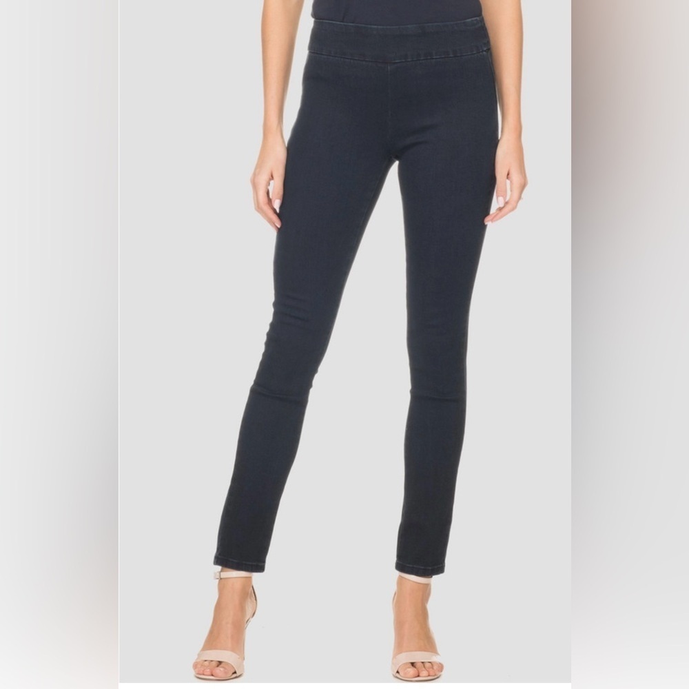 Joseph Ribkoff Dark Blue Jeans with Elastic Waist -Size 8